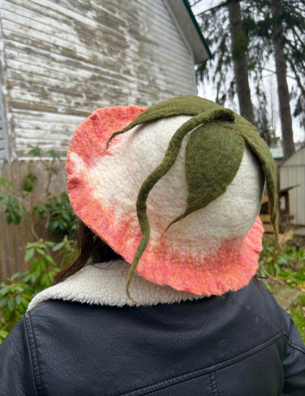 Felted Flower Hat