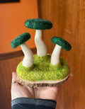 Wool mushroom Figurine